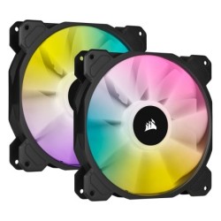 Corsair SP140 RGB ELITE Dual Pack Noir + Ligthing Node CORE