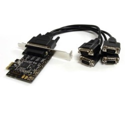 StarTech.com Carte PCI Express avec 4 ports RS232