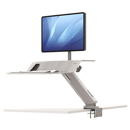 Fellowes Station de travail Assis-Debout Lotus RT Simple Blanc