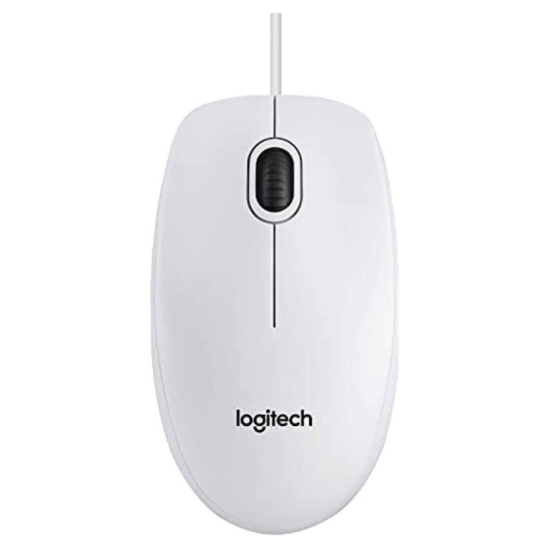 Logitech B100 Optical USB Mouse (Blanc)