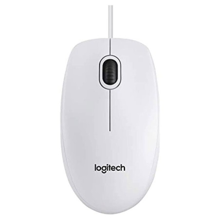 Logitech B100 Optical USB Mouse (Blanc)