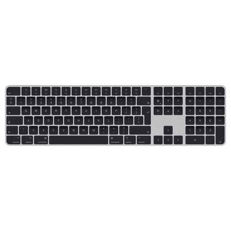 Apple Magic Keyboard avec Touch ID et pavé numérique Noir-INT (MMMR3Z/A)