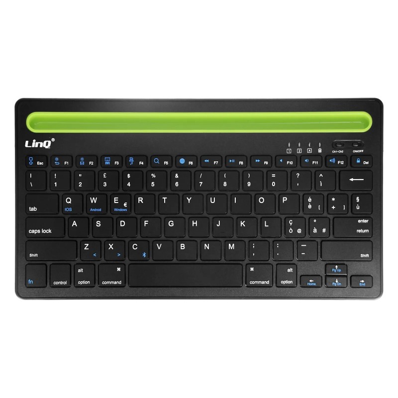 LinQ Clavier sans fil QWERTY Noir  Compatible iOS / Android / Windows