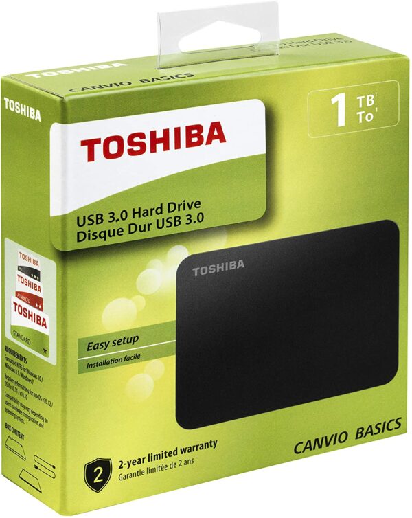 Toshiba Disque dur Externe Portable 2,5" 1 To USB 3.0