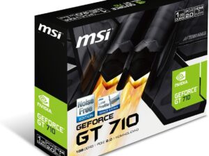 MSI GT 710 1GD3H LP Carte Graphique Nvidia GT710 954 MHz 1024 Mo PCI Express Noir